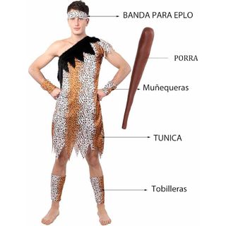 Disfraz Cavernícola Época para Hombre Adulto S/M