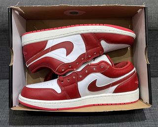 Air Jordan 1 Low SE White/Dune Red Lobster/Sail 43