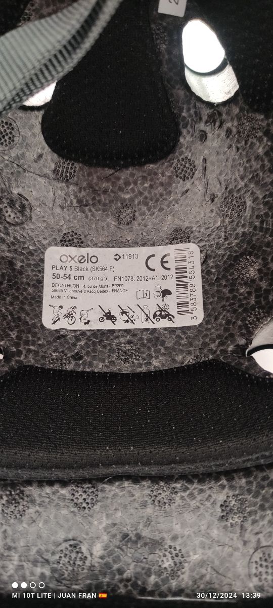 Casco patinete skate bicicleta