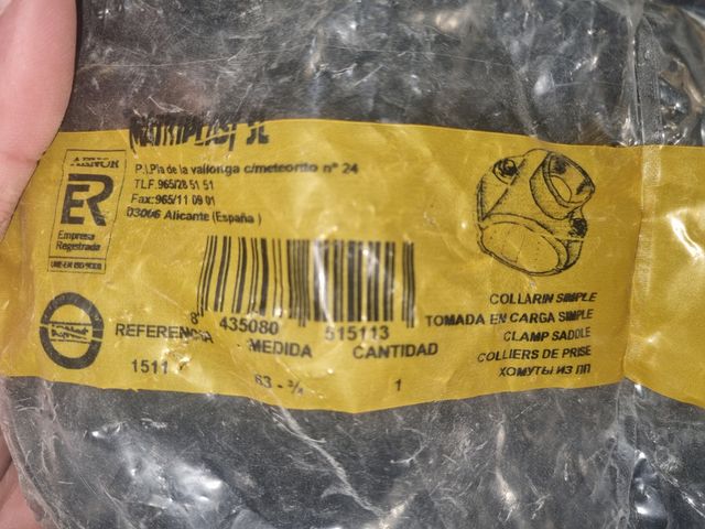 Piezas de fontanería