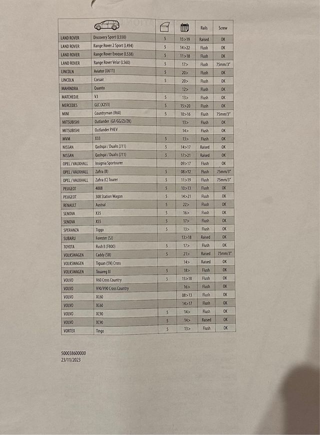 Barras techo Menabo Tiger XL black