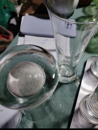 6 vasos cerveza acampanados años 90