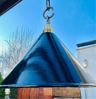 LAMPADA ANTICA A SOSPENSIONE SMALTATA VINTAGE