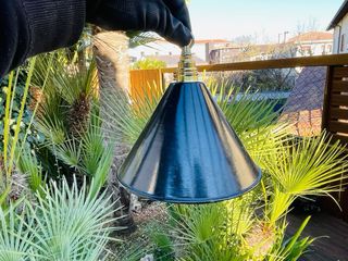 LAMPADA ANTICA A SOSPENSIONE SMALTATA VINTAGE