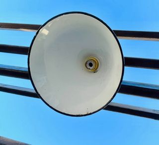 LAMPADA ANTICA A SOSPENSIONE SMALTATA VINTAGE