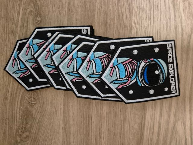 Parches bordados de viaje astral y space