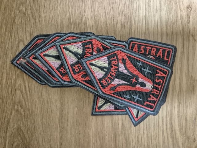 Parches bordados de viaje astral y space