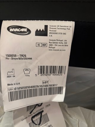 Cojín antiescaras para silla de ruedas.