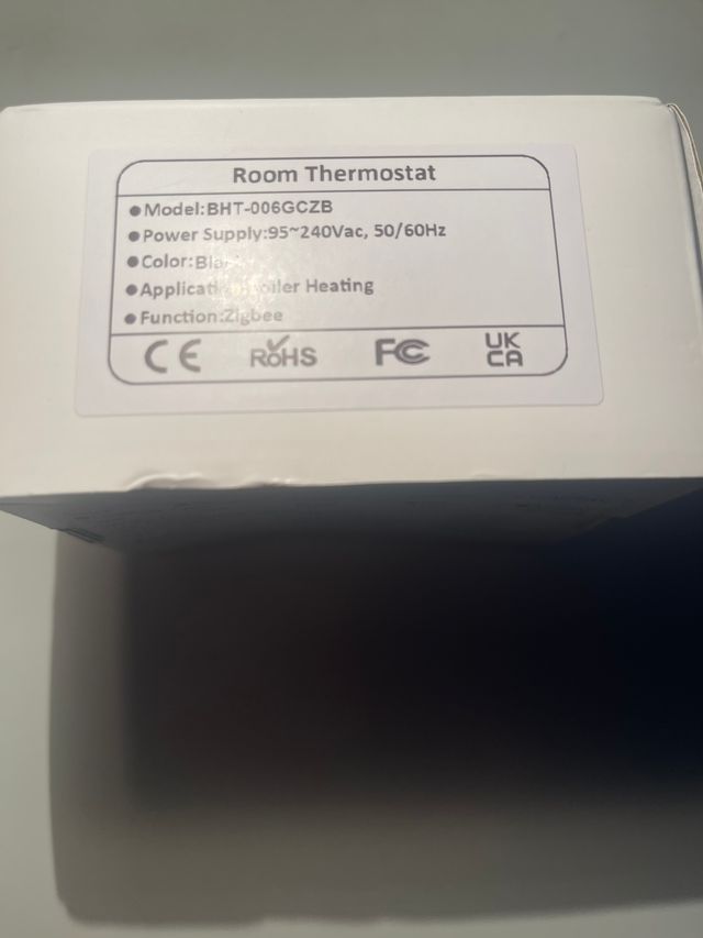 Termostato Zigbee MOES Caldera Gas