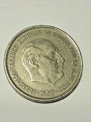 Moneda de 25 pesetas 1957 *19_70