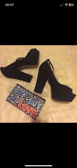 Sandalias zara tacon y plataforma