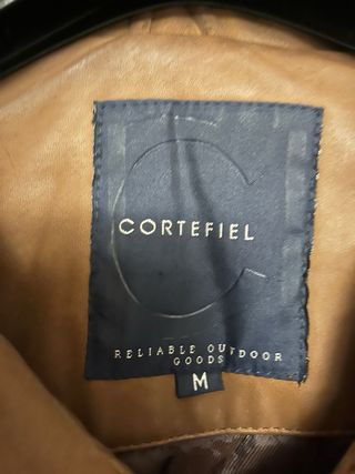 Chaqueta cuero marron hombre TM