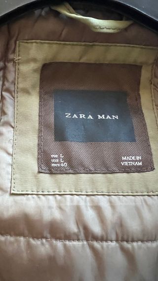 Parka verde caqui “Zara man”