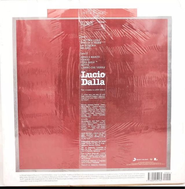 5 VINILI LP Raccolta di Lucio Dalla EDITORIALE