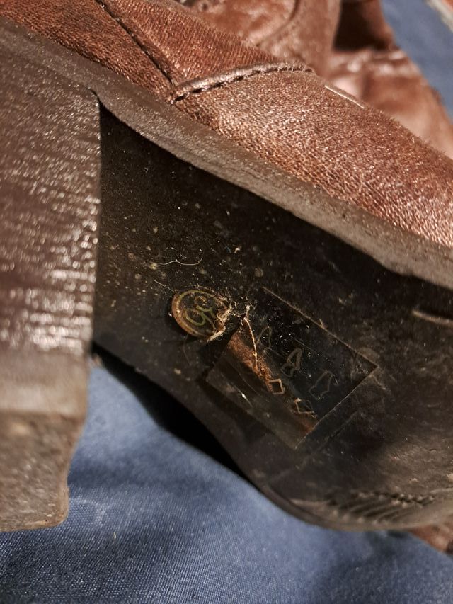 Stivali camperos in vera pelle marroni donna 36