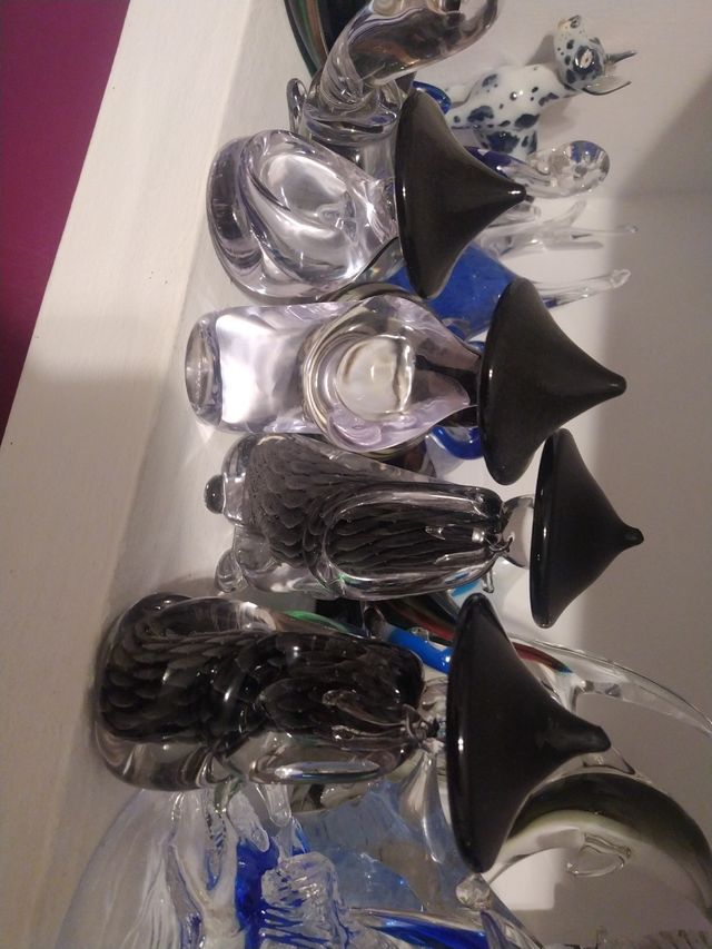 Figuras de cristal Murano de lino Tagliepietra