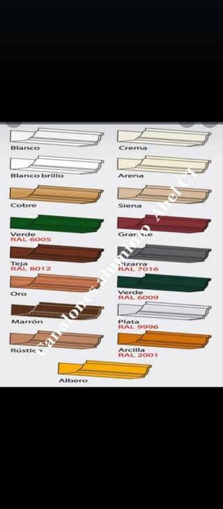 Instalaciones de canalones en aluminio 