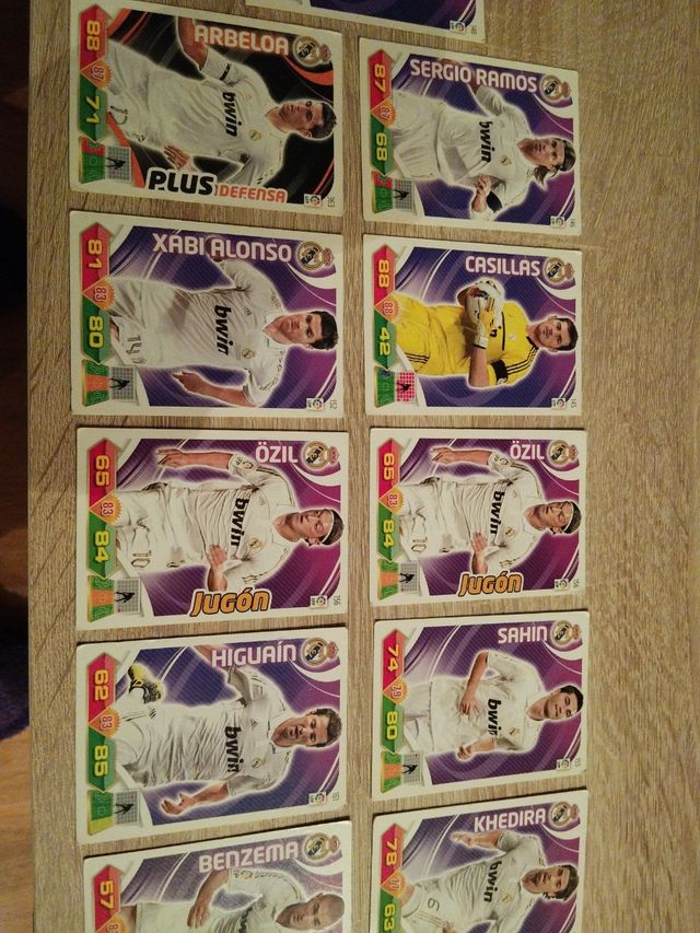 Adrenalyn cartas Real Madrid