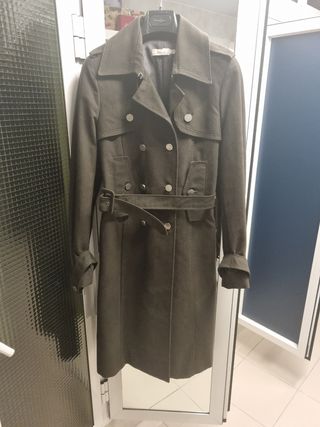 Gabardina Pinko militar verde