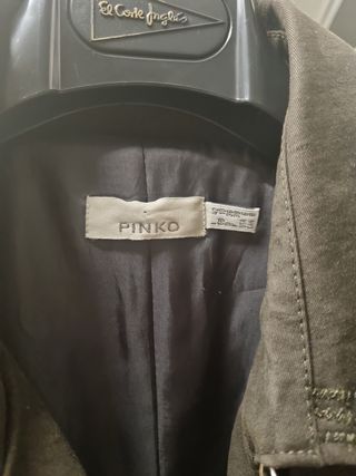 Gabardina Pinko militar verde