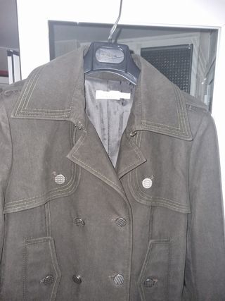 Gabardina Pinko militar verde