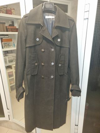 Gabardina Pinko militar verde