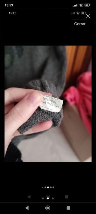 Vestido Jersey gris de lana y2k