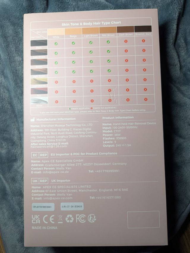 Depiladora láser IPL con enfriamiento