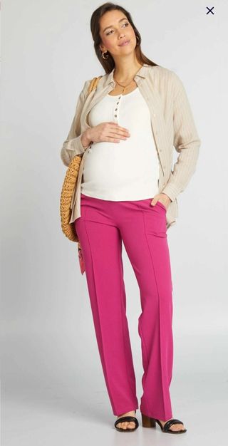 Pantalón premamá kiabi rosas NUEVOS