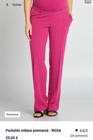Pantalón premamá kiabi rosas NUEVOS