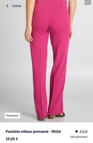 Pantalón premamá kiabi rosas NUEVOS