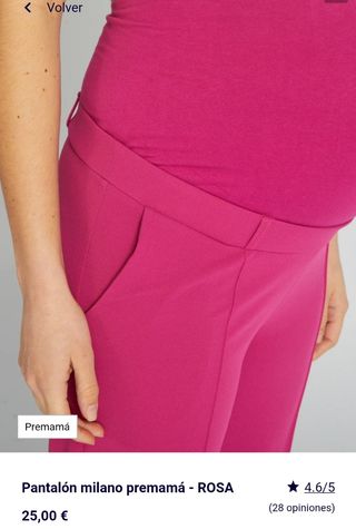 Pantalón premamá kiabi rosas NUEVOS