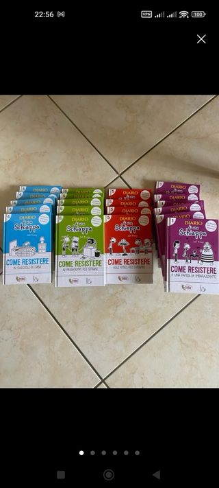 Set 4 libri il diario di una schiappa