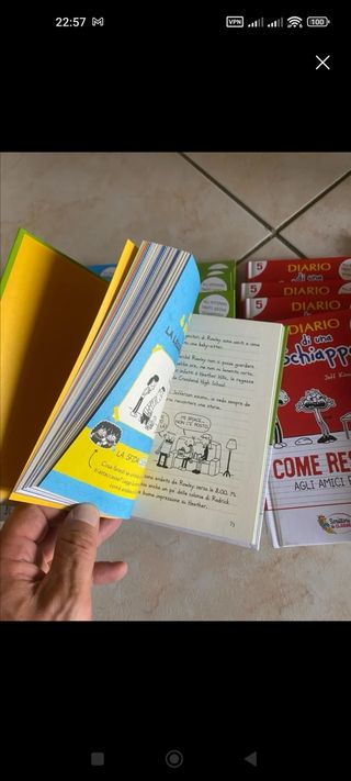 Set 4 libri il diario di una schiappa