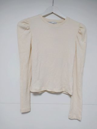 Jersey beige mujer