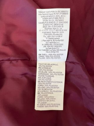Abrigo tipo plumas sintetico mujer Roxy