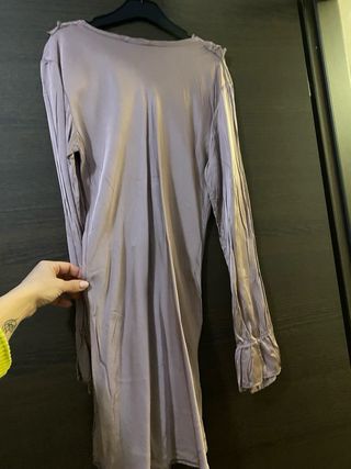 Camicia malva con dettagli eleganti