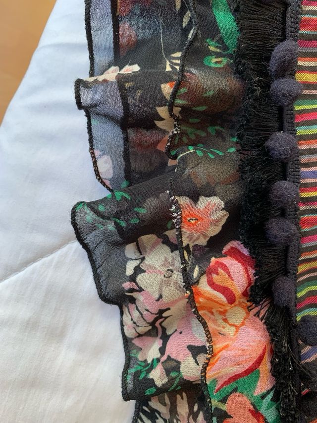 Falda mini rayas étnica