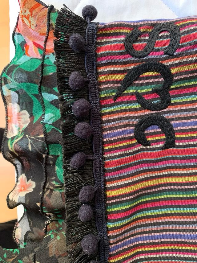 Falda mini rayas étnica