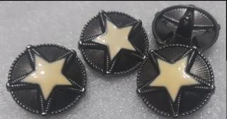 Lote 4 botones metal/6 modelos