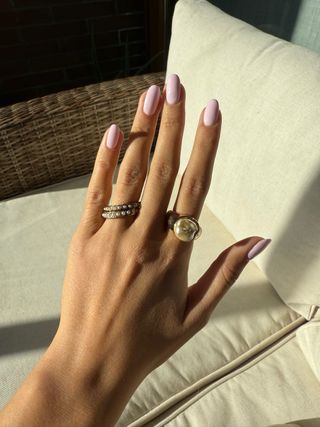 Pack Anillos Dorados Perlas