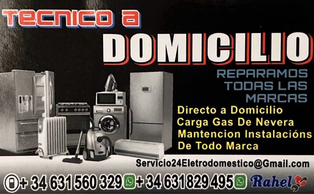 SERVICIO TECNICO DE LAVADORA Y NEVERA