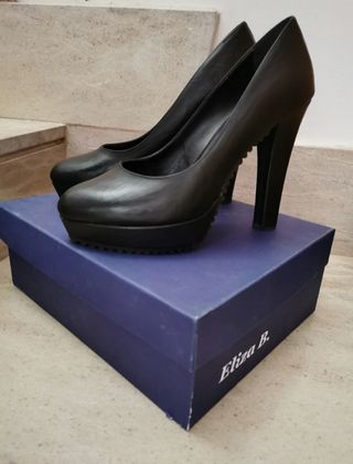 Scarpe con tacco alto e plateau