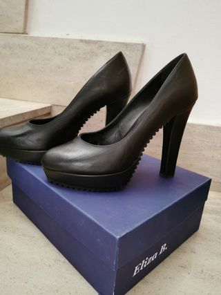 Scarpe con tacco alto e plateau