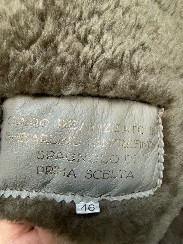 Cappotto shearling donna bello ampio