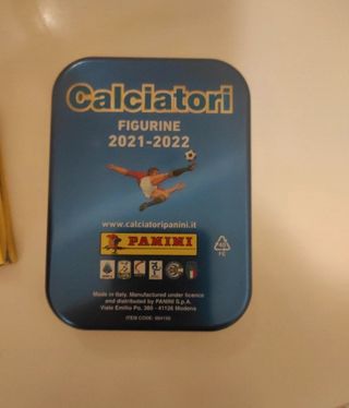 calciatori panini tin box con calendario..serie a.