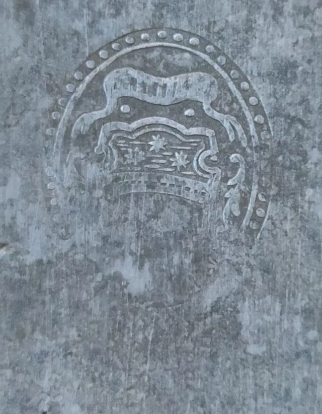 Antico flacone peltro sec XIX