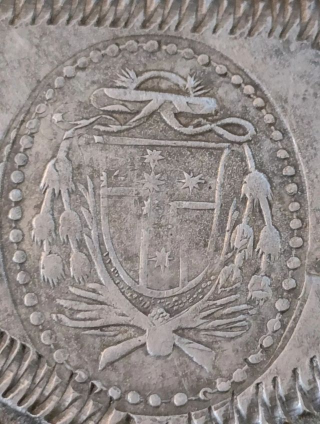 Antico flacone peltro sec XIX