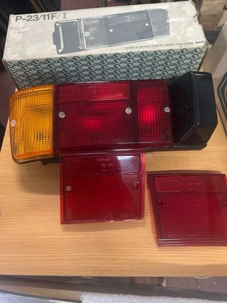 Juego de faros Seat  Fura con soportes, H4