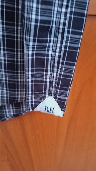 Camisa cuadros negra